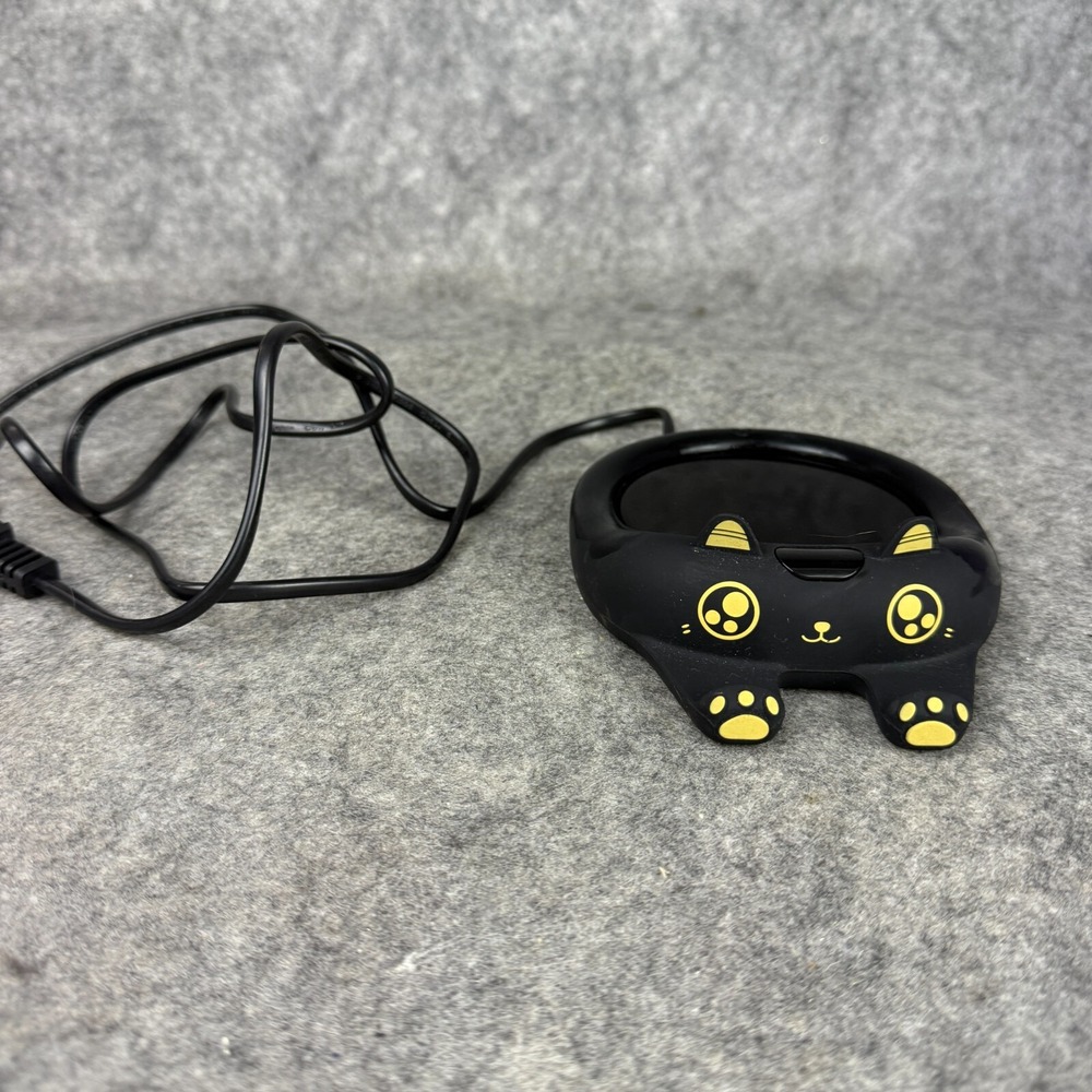 PUSEE Cat Kitty Mug‎ Coffee Warmer for Desk Candle Auto Shut Off